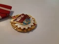 Орден "Червено знаме на труда " с малък носач! Много рядък!, снимка 4