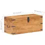 vidaXL Ракла, 90x40x40 см, акациево дърво масив, снимка 5