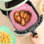 5388 Квадратна силиконова тавичка за еър фрайър подложка за Airfryer, снимка 5