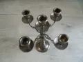 № 8066  стар метален свещник с пет гнезда  , снимка 4