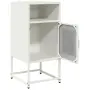 vidaXL Нощно шкафче бяло 36x39x78 cm Студено валцувана стомана, снимка 5