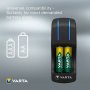 Компактно зарядно устройство VARTA за акумулаторни батерии AA и AAA, снимка 1