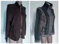 Два броя/Маркова жилетка / Черна памук "Skovhuus" и зелена "Vila" вълна и рами / голям размер , снимка 1