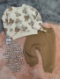Бебешки комплект 6-9 месеца и ръст 74см. Нов ватиран комплект за момченце, снимка 1