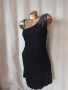 2XL/3XL Черна семпла рокля със сребристи пайети , снимка 5
