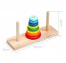  Ханойска кула - логическа игра за малки и големи; подарък за дете, момче момиче