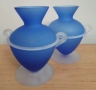 2 сини стъклени вазички, снимка 3