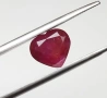  Изключителен естествен нетретиран рубин с форма на сърце – 2,07 карата! , снимка 2