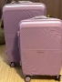 Комплект лилави куфари(може и отделно), снимка 1