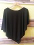 Асиметрична черна блуза, снимка 1 - Блузи с дълъг ръкав и пуловери - 37550345