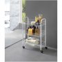 Практичен подвижен стелаж на 3 нива, на колелца, снимка 5