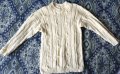 Пуловер-ръчно плетен, бял, снимка 1 - Детски пуловери и жилетки - 42833837