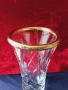 Авторски Кристални вази и кана със сребърен обков,среро 900/чаша,кана/, снимка 5