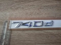 сребриста емблема BMW 740d, снимка 3