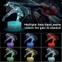 Холограмна 3D LED лампа Spider Man-дистанционно управление 16 цвята+други режими на управление, снимка 2