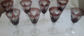 Кристални  чаши цветен френски кристал , снимка 1