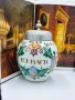 DELFT polichrome, Холандия ръчно рисуван керамичен буркан с капак, снимка 2