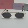 Дамски слънчеви очила MiU MiU овални черно кафяво златно нови с UV400 защита, снимка 2