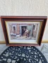 Прекрасна антикварна колекционерска белгийска авторска картина , снимка 3