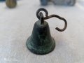 старо малко звънче, чан, хлопка за врата , снимка 3