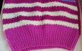 Детски ръчно плетен пуловер нов лилав 12 - 14 год, снимка 3