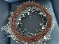 Декоративен Венец 40см - стъкло и огледало, снимка 3