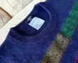 CHANEL Лилав вълнен пуловер с кашмир и мохер, размер S, с кристали, снимка 7