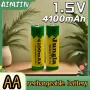 8 бр. нови бързо зареждащи се акумулаторни батерии с високо качество 4100 mAh 1.5 V батерия за фенер, снимка 4