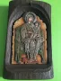 Релефна икона„Богородица с Исус “, изготвена от екологични материали:дърво, грунд, темперни бои,, снимка 2