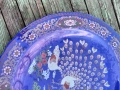 Стара голяма порцеланова чиния ръчно рисувана, снимка 4
