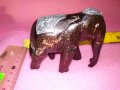 ДЪРВЕНА КОЛЕКЦИОНЕРСКА ФИГУРКА СЛОНЧЕ РЪЧНА ИЗРАБОТКА с ОРНАМЕНТИРАН МЕТАЛЕН ОБКОВ 42910, снимка 3