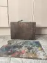 Старо дървено куфарче на художник и палитри, снимка 6