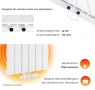 Дизайнерски радиатор за баня SONNI 600x465 мм – бял, плосък, снимка 4
