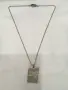 D&G Dolce & Gabbana Rhinestone Dog Tag колие унисекс, снимка 1