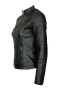 Дамско кожено яке черно 4202, снимка 6