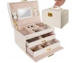 Кутия за бижута, органайзер с огледало и чекмеджета, снимка 2