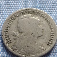 Сребърна монета 50 сентавос 1928г. Португалия за КОЛЕКЦИОНЕРИ 30352, снимка 6 - Нумизматика и бонистика - 42872152