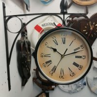 Продавам двустранен гаров часовник!!! , снимка 1 - Декорация за дома - 37537759