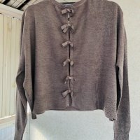 Интересен дизайн блуза кроп NAAMA PRINCESS 👸 , снимка 1 - Блузи с дълъг ръкав и пуловери - 31952160