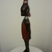 африканска дървена фигура,статуетка, снимка 6 - Статуетки - 38851654