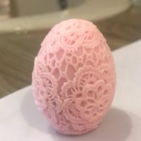 3D цяло дантелено яйце силиконов молд форма калъп за свещ гипс шоколад и др декор, снимка 3 - Форми - 36350493