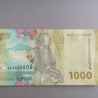 Банкнота - Индонезия - 1000 рупии UNC | 2022г., снимка 2 - Нумизматика и бонистика - 38286517