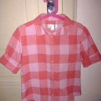 Риза с къс ръкав за момиче, снимка 1 - Детски ризи - 40386639
