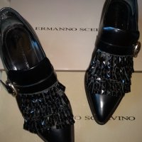 Елегантни обувки  Ermanno Scervino кожа с камъни Swarovski, снимка 8 - Дамски елегантни обувки - 29285897