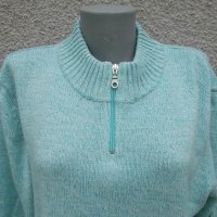 3XL Небесносин  пуловер  , снимка 5 - Блузи с дълъг ръкав и пуловери - 30592488