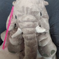 Голям слон за гушкане IKEA, снимка 1 - Плюшени играчки - 42821811