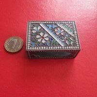 Руска сребърна кутия кибритник с емайл Царска Русия, снимка 3 - Други ценни предмети - 36693390