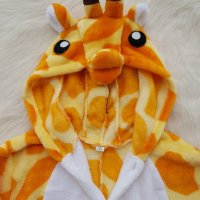Гащеризон пижама жираф 7-8 години - НОВ, снимка 6 - Детски панталони и дънки - 42834686
