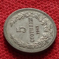 Монета 5 стотинки 1913 г Царство България за колекция - 27387, снимка 4 - Нумизматика и бонистика - 35122647