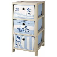 НОВИ! Детски шкаф Mickey Mouse 3 чекмеджета и колела, снимка 1 - Мебели за детската стая - 42673208
